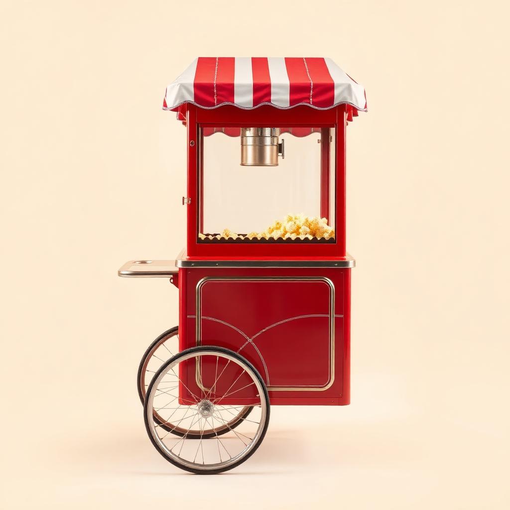 Vintage Popcorn Cart